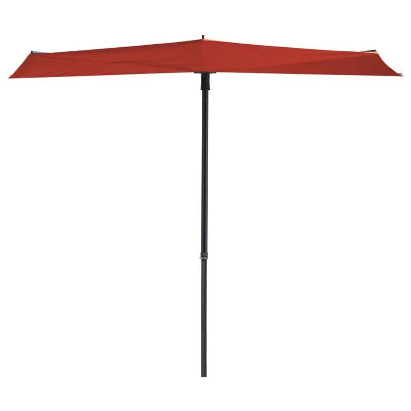 Madison Ombrellone da Balcone Sun Wave 270x150 cm Rosso Mattone Madison Ombrellone da Balcone Sun Wave 270x150 cm Rosso Mattone