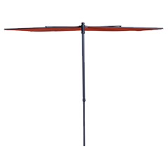 Madison Ombrellone da Balcone Sun Wave 270x150 cm Rosso Mattone