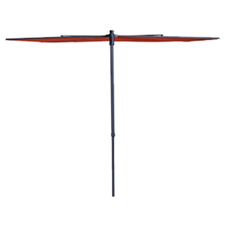 Madison Ombrellone da Balcone Sun Wave 270x150 cm Rosso Mattone