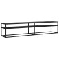 vidaXL Mobile Porta TV Marmo Nero 200x40x40,5 cm in Vetro Temperato vidaXL Mobile Porta TV Marmo Nero 200x40x40,5 cm in Vetro Temperato