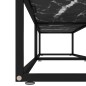 vidaXL Mobile Porta TV Marmo Nero 200x40x40,5 cm in Vetro Temperato vidaXL Mobile Porta TV Marmo Nero 200x40x40,5 cm in Vetro Temperato
