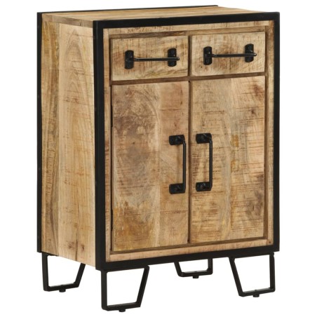 vidaXL Credenza 2 Cassetti 53x31x72 cm Legno Massello di Mango e Ferro