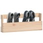 vidaXL Scarpiere a Parete 2 pz 59x9x23 cm Legno Massello di Pino