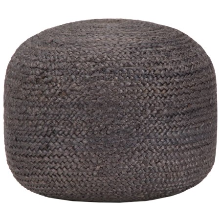 vidaXL Pouf Lavorato a Mano Grigio Scuro 45x30 cm in Juta