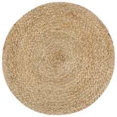 vidaXL Pouf Lavorato a Mano Grigio 40x45 cm in Juta