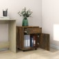 Armadietto con Ruote Rovere Fumo 45x38x54 cm Legno Multistrato Armadietto con Ruote Rovere Fumo 45x38x54 cm Legno Multistrato