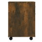 Armadietto con Ruote Rovere Fumo 45x38x54 cm Legno Multistrato Armadietto con Ruote Rovere Fumo 45x38x54 cm Legno Multistrato