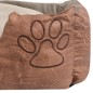 vidaXL Cuccia per Cani con Cuscino in Pelle Sintetica Taglia L Beige vidaXL Cuccia per Cani con Cuscino in Pelle Sintetica Taglia L Beige