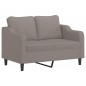 vidaXL Set di Divani 2 pz con Cuscini Tortora in Tessuto vidaXL Set di Divani 2 pz con Cuscini Tortora in Tessuto