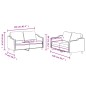 vidaXL Set di Divani 2 pz con Cuscini Tortora in Tessuto vidaXL Set di Divani 2 pz con Cuscini Tortora in Tessuto