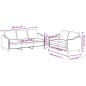 vidaXL Set di Divani 2 pz con Cuscini Marrone in Tessuto vidaXL Set di Divani 2 pz con Cuscini Marrone in Tessuto
