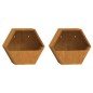 vidaXL Fioriere da Parete 2 pz Ruggine in Acciaio Corten 30x10x25 cm vidaXL Fioriere da Parete 2 pz Ruggine in Acciaio Corten 30x10x25 cm