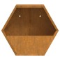 vidaXL Fioriere da Parete 2 pz Ruggine in Acciaio Corten 30x10x25 cm vidaXL Fioriere da Parete 2 pz Ruggine in Acciaio Corten 30x10x25 cm