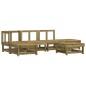 vidaXL Set Salotto da Giardino 6 pz in Legno Impregnato di Pino vidaXL Set Salotto da Giardino 6 pz in Legno Impregnato di Pino