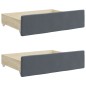 vidaXL Divano Letto Estraibile Cassetti Grigio Scuro 80x200cm Velluto vidaXL Divano Letto Estraibile Cassetti Grigio Scuro 80x200cm Velluto