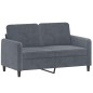 vidaXL Set di Divani 3 pz Grigio Scuro in Velluto vidaXL Set di Divani 3 pz Grigio Scuro in Velluto