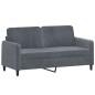 vidaXL Set di Divani 3 pz Grigio Scuro in Velluto vidaXL Set di Divani 3 pz Grigio Scuro in Velluto