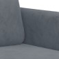 vidaXL Set di Divani 3 pz Grigio Scuro in Velluto vidaXL Set di Divani 3 pz Grigio Scuro in Velluto