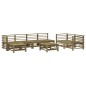 vidaXL Set Salotto da Giardino 8 pz in Legno Impregnato di Pino
