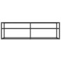 vidaXL Mobile Porta TV Marmo Nero 140x40x40,5 cm in Vetro Temperato