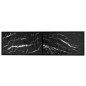 vidaXL Mobile Porta TV Marmo Nero 140x40x40,5 cm in Vetro Temperato