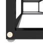 vidaXL Mobile Porta TV Marmo Nero 140x40x40,5 cm in Vetro Temperato