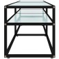 vidaXL Mobile Porta TV Marmo Bianco 160x40x40,5 cm in Vetro Temperato