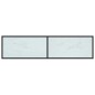 vidaXL Mobile Porta TV Marmo Bianco 160x40x40,5 cm in Vetro Temperato