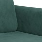 vidaXL Set di Divani 2 pz con Cuscini Verde Scuro in Velluto vidaXL Set di Divani 2 pz con Cuscini Verde Scuro in Velluto