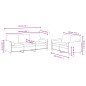 vidaXL Set di Divani 2 pz con Cuscini Marrone in Velluto vidaXL Set di Divani 2 pz con Cuscini Marrone in Velluto