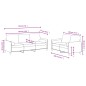 vidaXL Set di Divani 2 pz con Cuscini Blu in Velluto vidaXL Set di Divani 2 pz con Cuscini Blu in Velluto