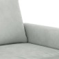 vidaXL Set di Divani 3 pz con Cuscini Grigio Chiaro in Velluto vidaXL Set di Divani 3 pz con Cuscini Grigio Chiaro in Velluto