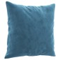 vidaXL Set di Divani 3 pz con Cuscini Blu in Velluto vidaXL Set di Divani 3 pz con Cuscini Blu in Velluto