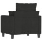 vidaXL Poltrona Nera 60 cm in Tessuto vidaXL Poltrona Nera 60 cm in Tessuto
