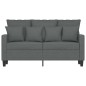 vidaXL Divano a 2 Posti Grigio Scuro 120 cm in Tessuto vidaXL Divano a 2 Posti Grigio Scuro 120 cm in Tessuto