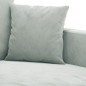 vidaXL Poltrona Grigio Chiaro 60 cm Velluto vidaXL Poltrona Grigio Chiaro 60 cm Velluto
