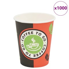 vidaXL Bicchieri da Caffè Monouso in Carta 1000 pz 240 ml (8 oz)