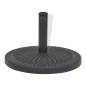 vidaXL Base per Parasole Circolare in Resina Nera 29 kg vidaXL Base per Parasole Circolare in Resina Nera 29 kg