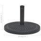 vidaXL Base per Parasole Circolare in Resina Nera 29 kg vidaXL Base per Parasole Circolare in Resina Nera 29 kg
