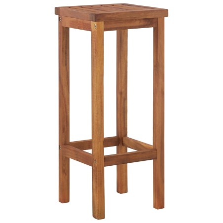 vidaXL Sgabelli da Bar 2 pz in Legno Massello di Acacia