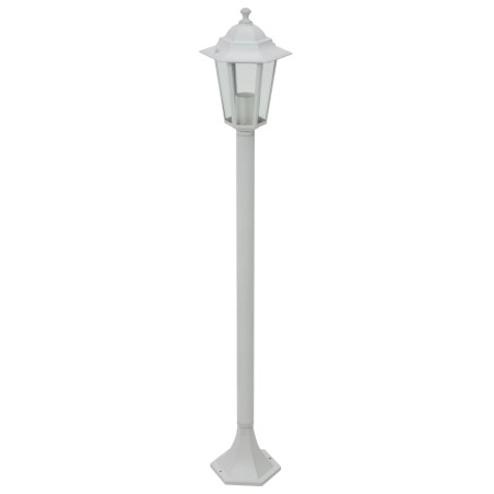 vidaXL Lampioni da Giardino 6 pz E27 110 cm in Alluminio Bianco