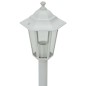 vidaXL Lampioni da Giardino 6 pz E27 110 cm in Alluminio Bianco vidaXL Lampioni da Giardino 6 pz E27 110 cm in Alluminio Bianco