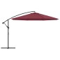 vidaXL Ombrellone a Sbalzo Palo in Alluminio 350 cm Rosso Bordeaux vidaXL Ombrellone a Sbalzo Palo in Alluminio 350 cm Rosso Bordeaux