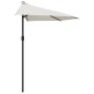 vidaXL Ombrellone Balcone Palo in Alluminio Sabbia 270x144 cm a Metà vidaXL Ombrellone Balcone Palo in Alluminio Sabbia 270x144 cm a Metà