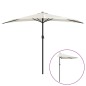 vidaXL Ombrellone da Balcone Palo in Alluminio Sabbia 300x155cm a Metà vidaXL Ombrellone da Balcone Palo in Alluminio Sabbia 300x155cm a Metà