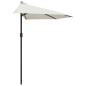 vidaXL Ombrellone da Balcone Palo in Alluminio Sabbia 300x155cm a Metà vidaXL Ombrellone da Balcone Palo in Alluminio Sabbia 300x155cm a Metà