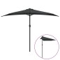 vidaXL Ombrellone Balcone Palo Alluminio Antracite 300x155 cm a Metà vidaXL Ombrellone Balcone Palo Alluminio Antracite 300x155 cm a Metà
