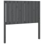 vidaXL Testiera per Letto Grigia 95,5x4x100 cm Legno Massello di Pino vidaXL Testiera per Letto Grigia 95,5x4x100 cm Legno Massello di Pino