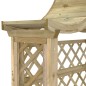 vidaXL Pergola con Panca e Tetto in Legno di Pino Impregnato vidaXL Pergola con Panca e Tetto in Legno di Pino Impregnato