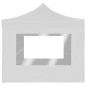 vidaXL Gazebo Pieghevole con Pareti in Alluminio 3x3 m Bianco vidaXL Gazebo Pieghevole con Pareti in Alluminio 3x3 m Bianco